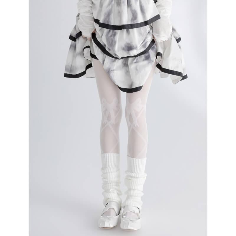 Fairy core knot bow tights