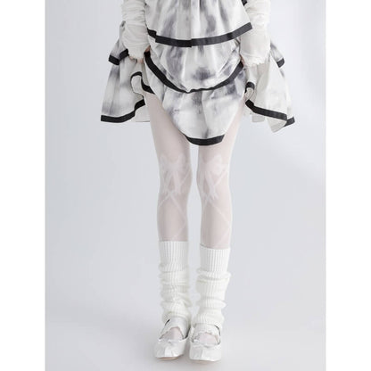 Fairy core knot bow tights