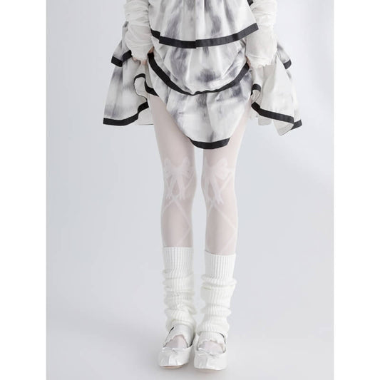 Fairy core knot bow tights