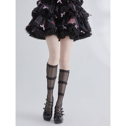 Fairy lolita shinning lace stockings