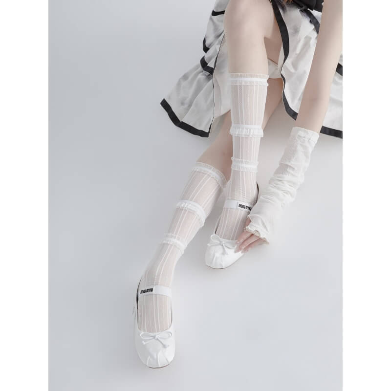 Fairy lolita shinning lace stockings