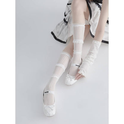Fairy lolita shinning lace stockings