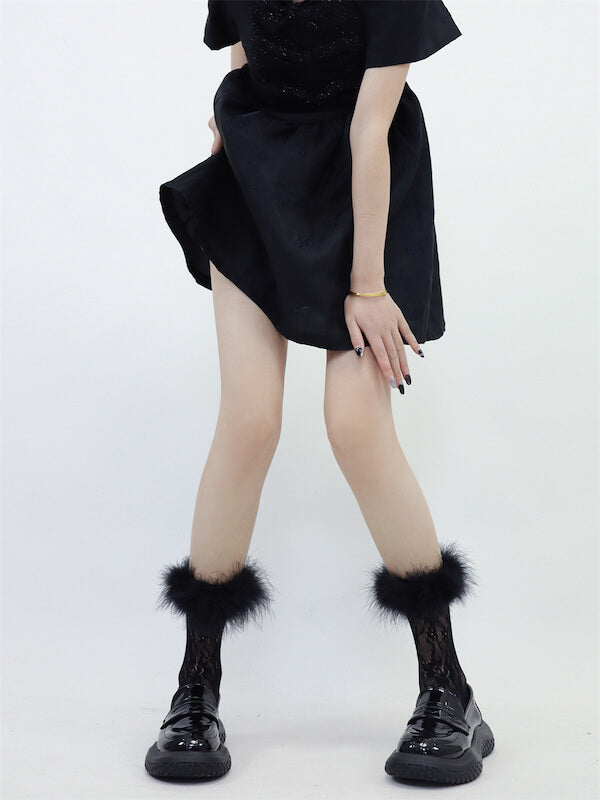 Fluffy doll stockings