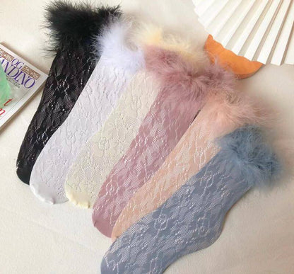 Fluffy doll stockings