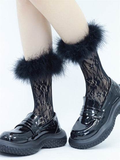 Fluffy doll stockings