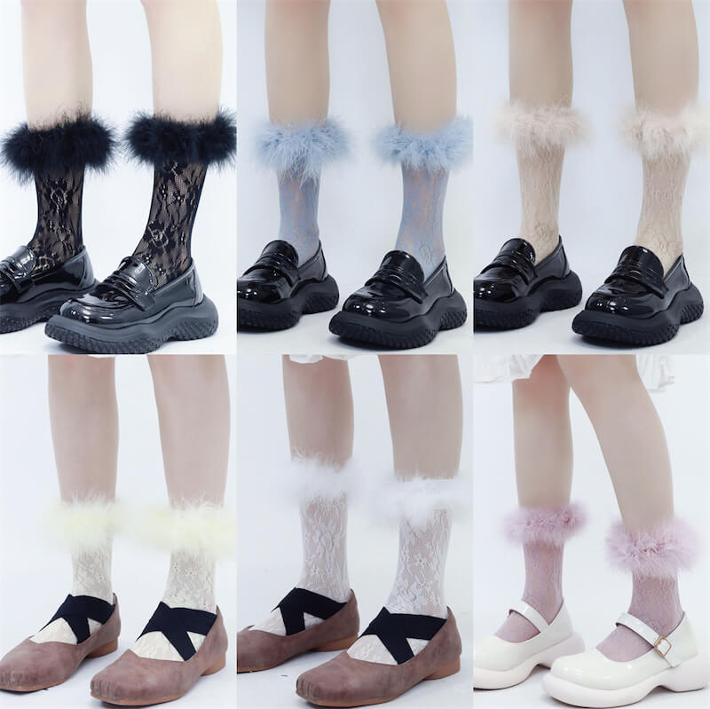 Fluffy doll stockings