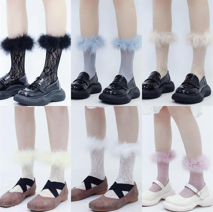 Fluffy doll stockings