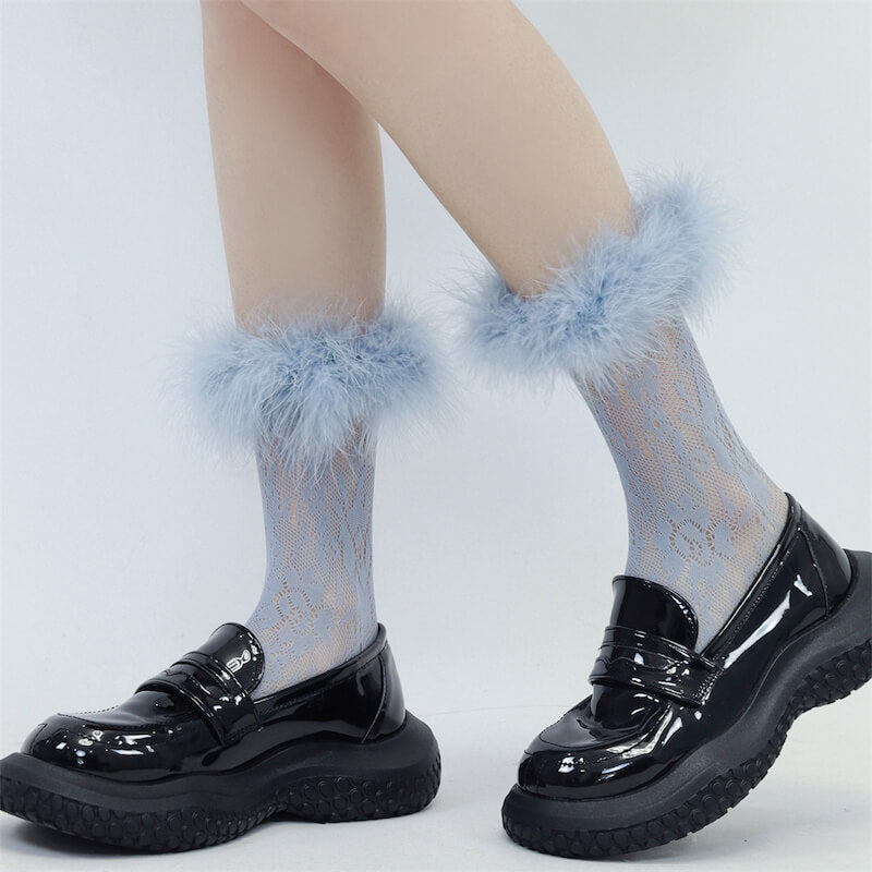 Fluffy doll stockings