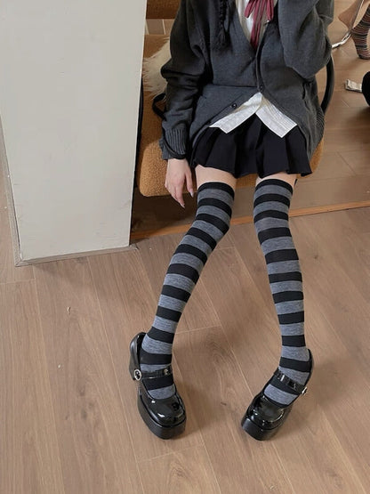 Girl candy stripe stockings