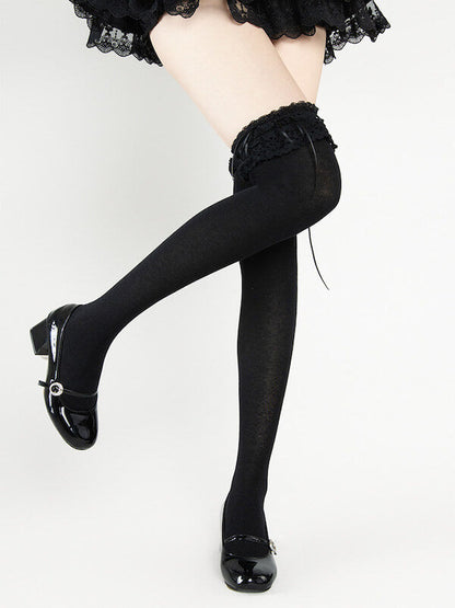 Girly doll lolita lace stockings