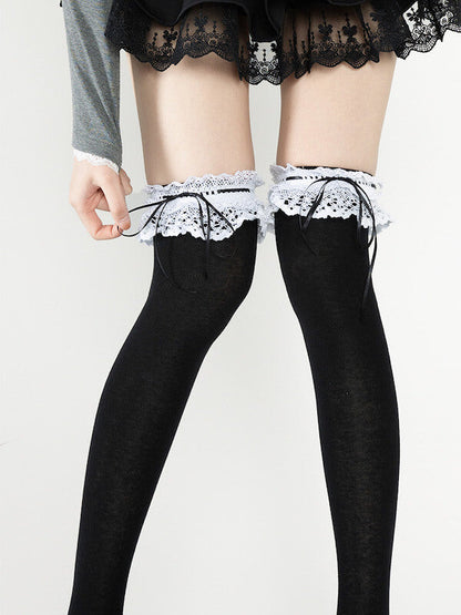 Girly doll lolita lace stockings