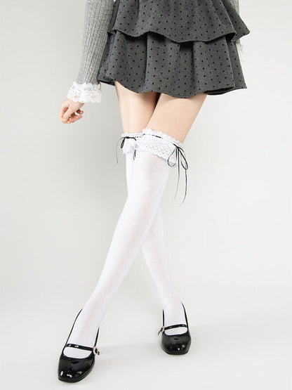 Girly doll lolita lace stockings