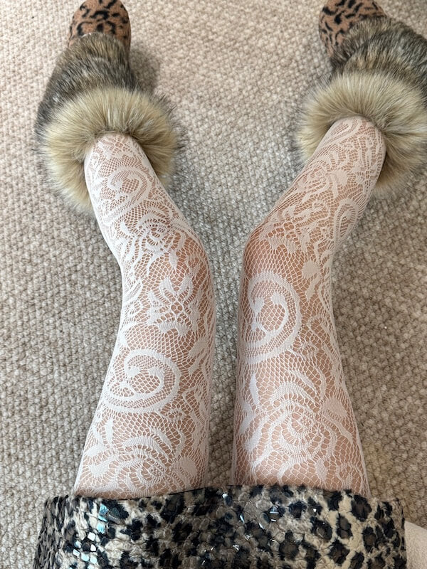 Gloria blossom lace tights