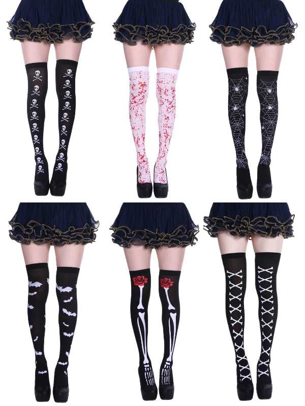 Halloween aesthetic goth stockings