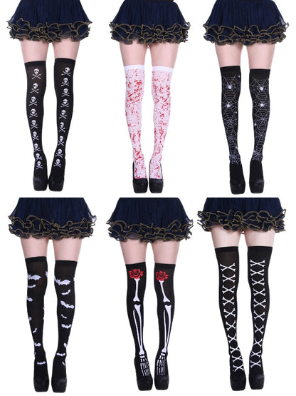 Halloween aesthetic goth stockings