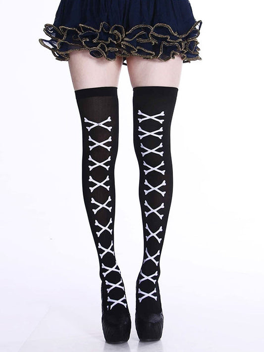 Halloween aesthetic goth stockings