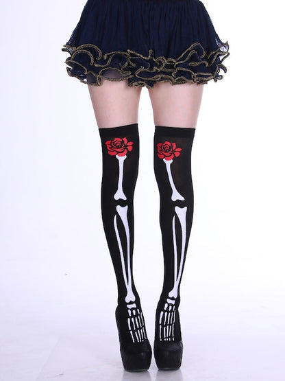 Halloween aesthetic goth stockings