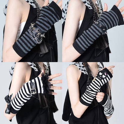Harajuku dark arm warmers