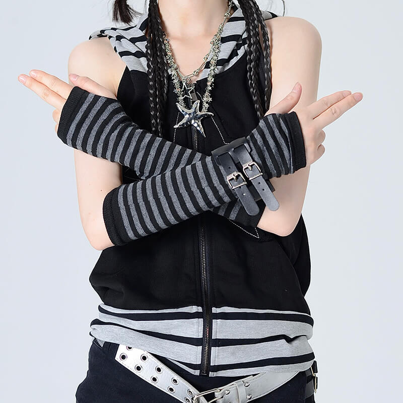 Harajuku dark arm warmers