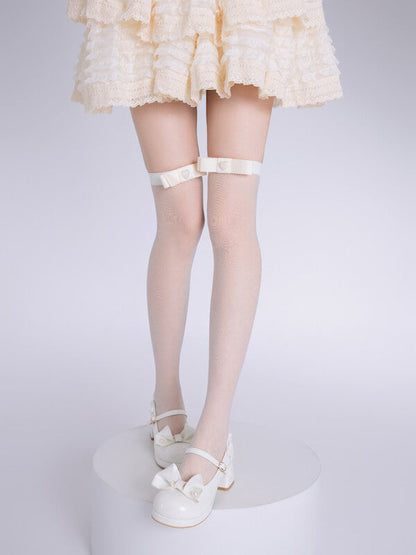 Heart bow lolita stockings