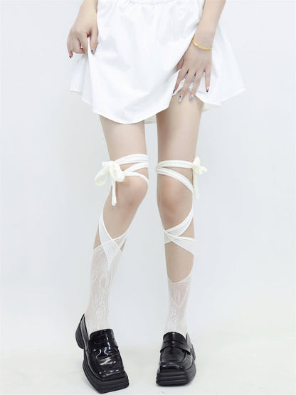 Sweet & Spicy Ballet Lace Mesh Socks