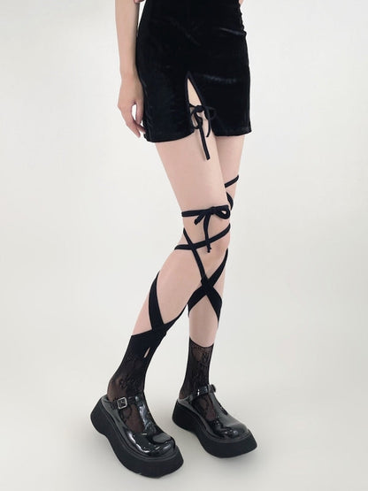 Sweet & Spicy Ballet Lace Mesh Socks