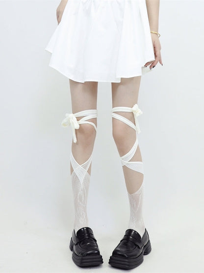 Sweet & Spicy Ballet Lace Mesh Socks