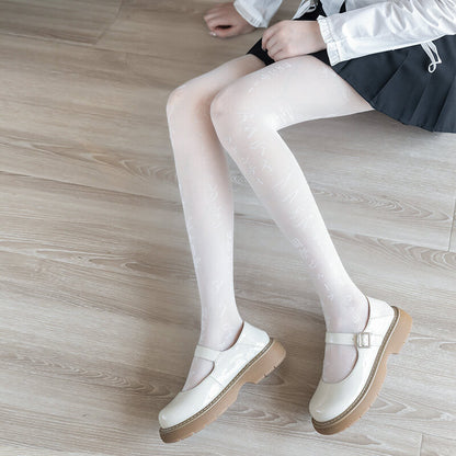 Japanese darkness lace tights