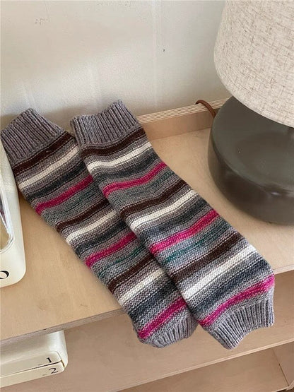 Jfashion stripes leg warmers