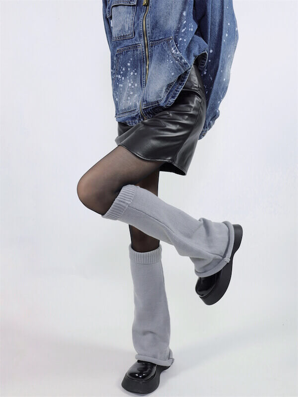 Jfashion y2k girl leg warmer