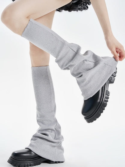 JK girl ribbed flared leg warmers