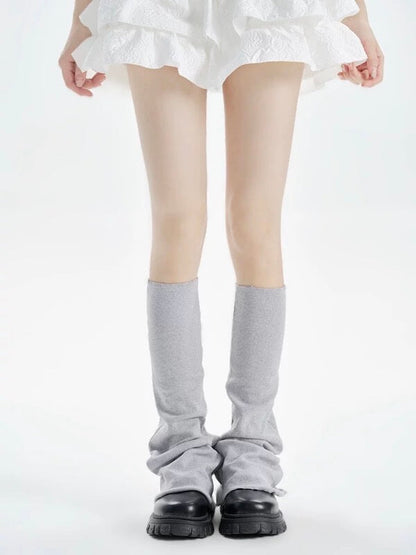 JK girl ribbed flared leg warmers