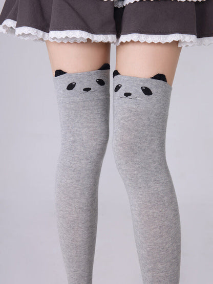 Kawaii bear over knee stockings