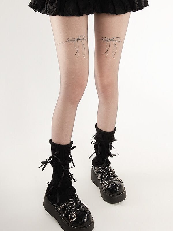 Knotbow tattoo tights