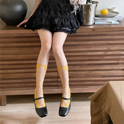 Lace hollow-out stockings
