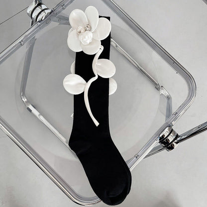 Lolita girl aesthetic flower stockings