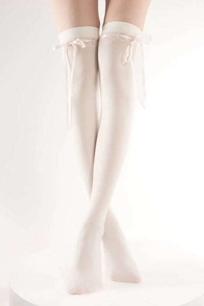 Lolita ribbon lace-up stockings