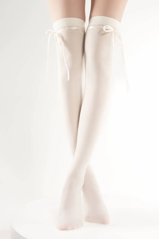 Milk White with Milk White Ribbon