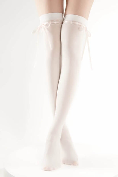 Lolita ribbon lace-up stockings