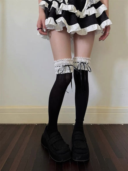Lolita ruffled lace doll stockings