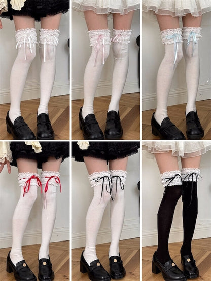 Lolita ruffled lace doll stockings
