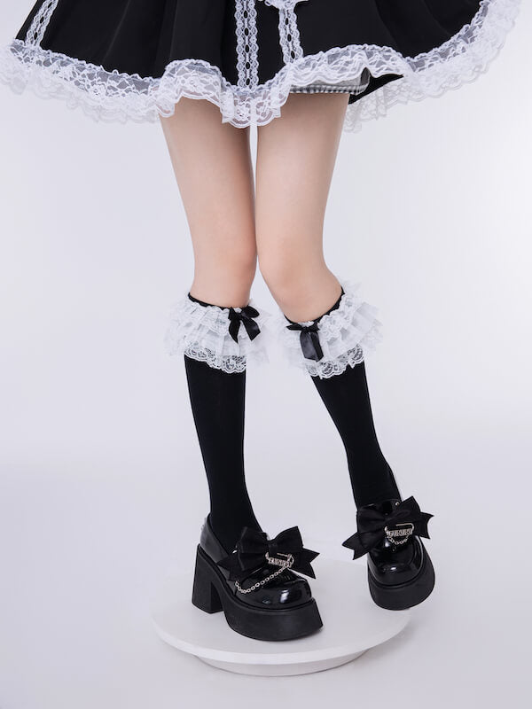 Lolita triple lace layers stockings