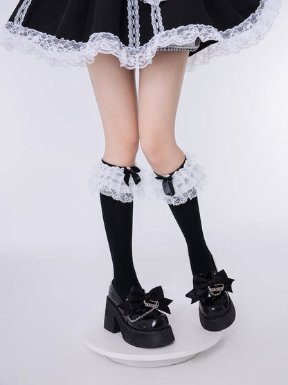 Lolita triple lace layers stockings