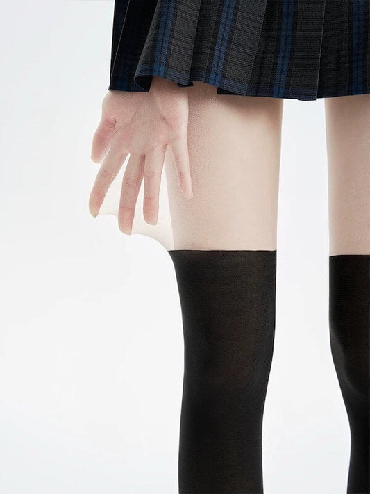 Lolita White Fake Thigh-High Tights