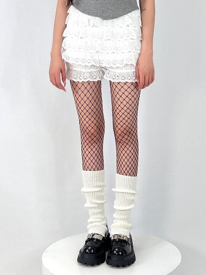 Macaron stirrup leg warmers