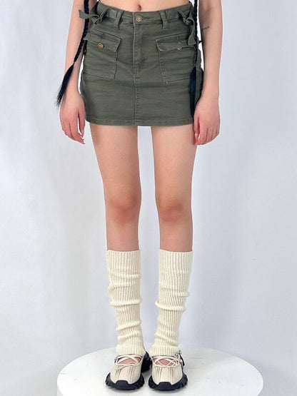 Macaron stirrup leg warmers
