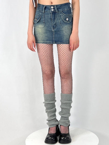 Macaron stirrup leg warmers