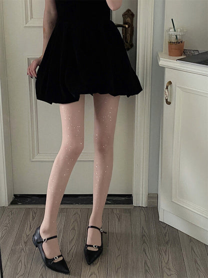 Milky way bling tights