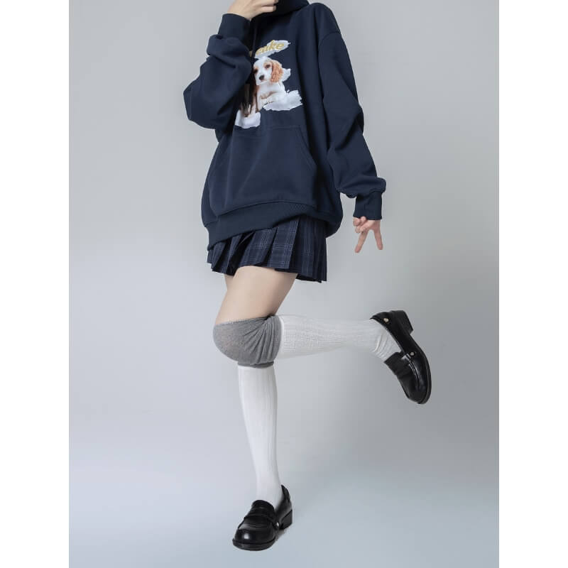 Mix color thigh high stockings
