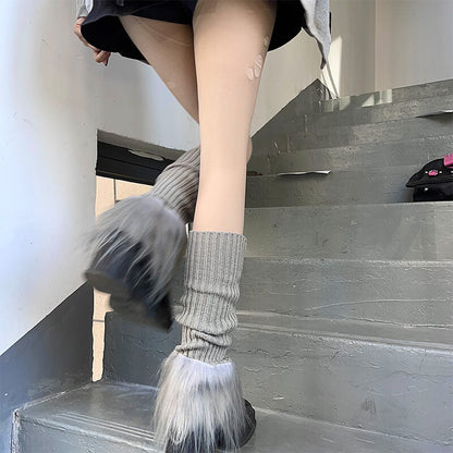 Pink candy stars y2k leg warmers
